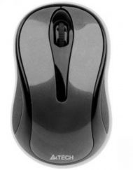 Безжична мишка A4Tech G3-280N-1, V-Track PADLESS, USB, Сива, A4-MOUSE-G3-280N-1
