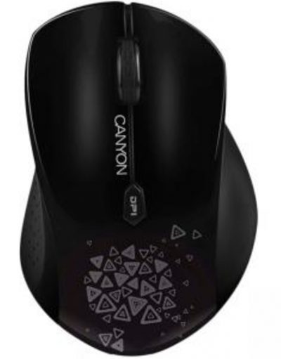Безжична мишка CANYON CNS-CMSW4, Wireless, 800/ 1280 dpi, USB, Черна, CNS-CMSW4B