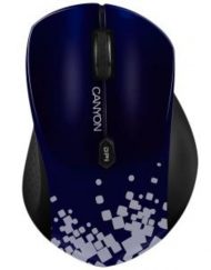 Безжична мишка CANYON CNS-CMSW4, Wireless, 800/ 1280 dpi, USB, Синя, CNS-CMSW4BL