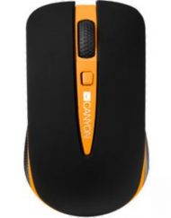 Безжична мишка CANYON CNS-CMSW6, Wireless, Optical 1000/1600 dpi, USB, Оранжева, CNS-CMSW6O