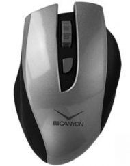 Безжична мишка CANYON, Wireless, USB, Сива, CNS-CMSW7G