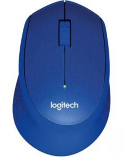 Безжична мишка Logitech Mouse M330 Silent Plus, Синя, 910-004910