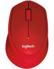 Безжична мишка Logitech Wireless Mouse M330 Silent Plus, Червена, 910-004911