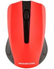 Безжична мишка Modecom WM9, Оптична, Черно и червено, MDC00085