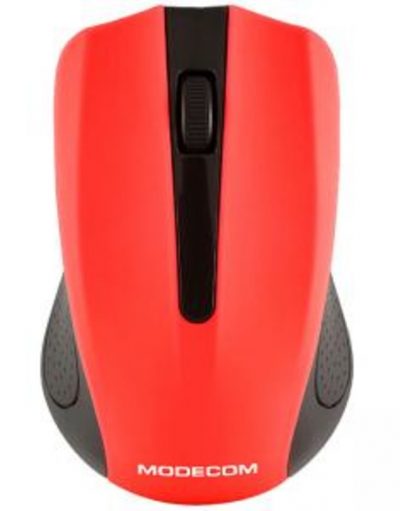 Безжична мишка Modecom WM9, Оптична, Черно и червено, MDC00085