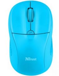 Безжична мишка TRUST Primo, Wireless, 1000-1600 DPI, Синя, 21921