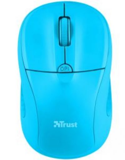 Безжична мишка TRUST Primo, Wireless, 1000-1600 DPI, Синя, 21921