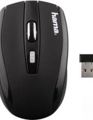Безжична оптична мишка AM-7.801 USB, 5-бутoна, Чернa, HAMA-134927