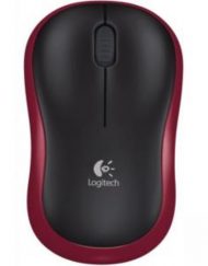 Безжична оптична мишка Logitech Wireless Mouse M185, Червена, 910-002240