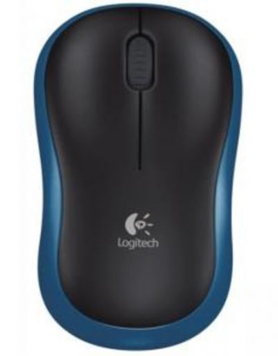 Безжична оптична мишка Logitech Wireless Mouse M185, Синя, 910-002239
