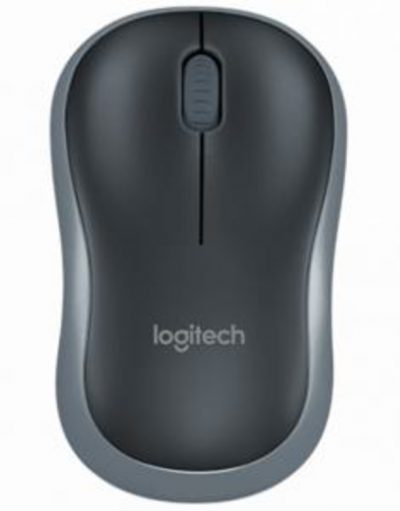 Безжична оптична мишка Logitech Wireless Mouse M185, Сива, 910-002238