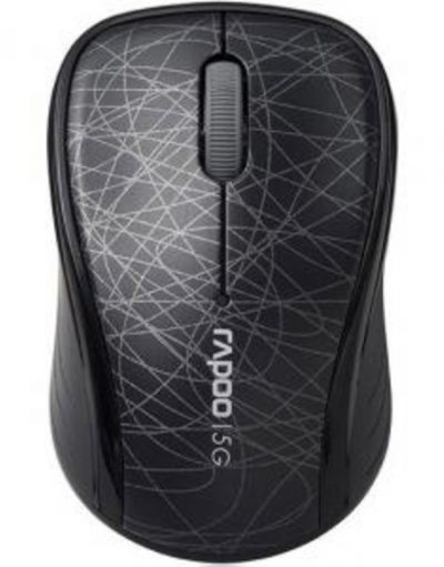 Безжична оптична мишка RAPOO 3100P, 5.8 Ghz, Черен - RAPOO-10688