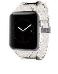 CaseMate Sheer Glam Strap - еластична каишка за Apple Watch 38mm (прозрачен-златист)