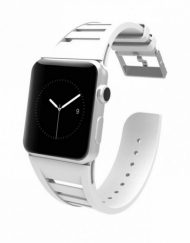 CaseMate Vented Strap - еластична каишка за Apple Watch 42мм (бял)