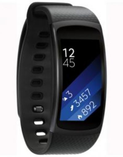 Часовник Samsung Watch Gear Fit2, Тъмно сив, SM-R3600DAABGL