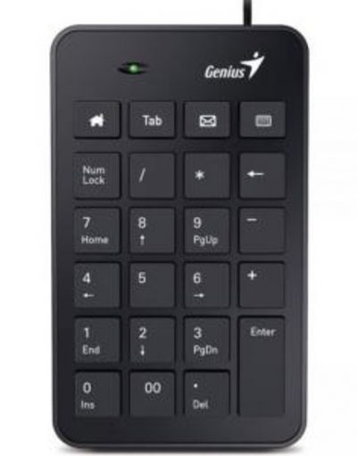 Цифрова клавиатура GENIUS NUMPAD i120, USB, Черна, 31300727100