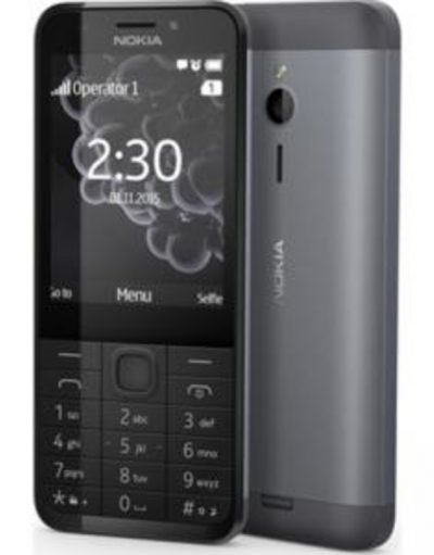 ДВУСИМОВ МОБИЛЕН ТЕЛЕФОН, NOKIA 230 DS DARK SILVER