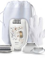 Епилатор Philips, KeraBody, глава за подстригване на бикини линия, Ръкавица за ексфолиране HP6425/01