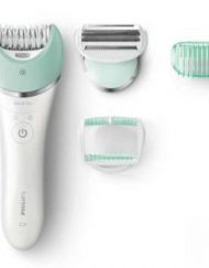Епилатор Philips Satinelle Advanced, за крака, тяло и лице, Безкабелен и акумулаторен, Wet & Dry BRE620/00
