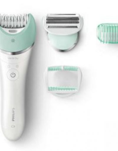 Епилатор Philips Satinelle Advanced, за крака, тяло и лице, Безкабелен и акумулаторен, Wet & Dry BRE620/00
