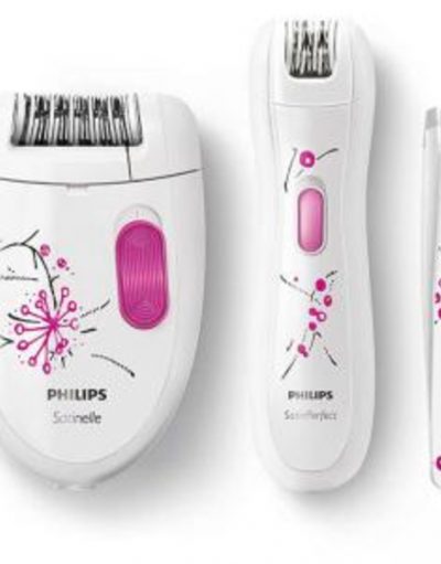 Епилатор Philips Satinelle Essential , мини епилатор, пинсета за краката, тялото и лицето HP6549/01