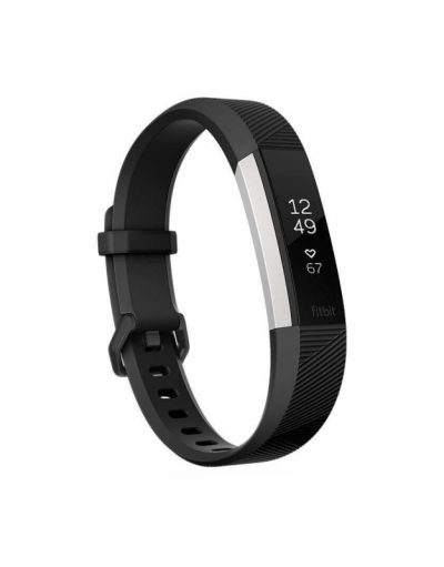 Fitbit Alta HR Large Size - гривна с дисплей за следене на дневната и нощна активност на организмa за iOS, Android и Windows Phone (черна)