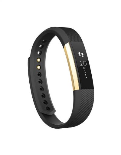 Fitbit Alta Special Edition Small Size - умна гривна с известия и следене на дневната и нощна активност на организма за iOS, Android и Windows Phone (черен-златист)
