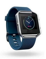 Fitbit Blaze Large Size - умен фитнес часовник с известия и следене на дневната и нощна активност на организма за iOS, Android и Windows Phone (син)