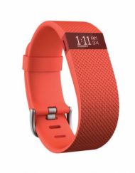 Fitbit Charge HR Large Size - гривна с дисплей за следене на дневната и нощна активност на организма за iOS и Android (оранжев)