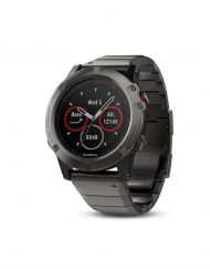Garmin Fenix 5 Sapphire - Мултиспорт GPS спортен часовник със сапфирена леща (сив с метална каишка)