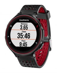 Garmin Forerunner 235 - GPS часовник за бягане с Garmin Elevate вграден пулсомер (черен-червен)