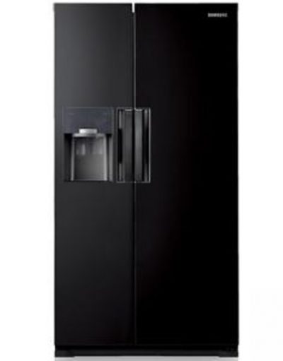 Хладилник Samsung Refrigerator - Side by Side, общ капацитет 545 литра, Ice Maker, Диспенсър за вода, Енергиен клас A++, черен, RS7768FHCBC/EF