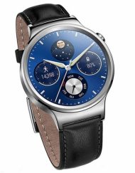 Huawei Smartwatch W1 Mercury Stainless Steel - умен часовник от неръждаема стомана с кожена каишка за Android и iOS