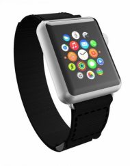 Incipio Stitch Jacquard Watch Band - класическа каишка за Apple Watch 38мм (черен)