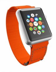 Incipio Stitch Jacquard Watch Band - класическа каишка за Apple Watch 38мм (оранжев)