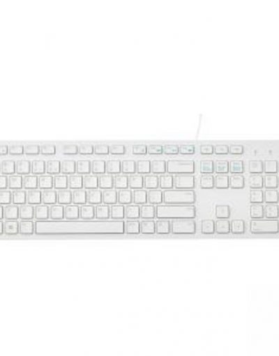Клавиатура Dell KB216, Wired, Мултимедийна, Бяла, 580-ADGM