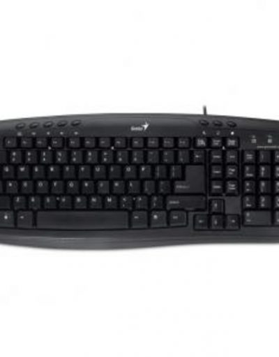 Клавиатура KB-M200,USB,Black - Genius мултимедийна USB клавиатура; 8 функционални бутона; Нископрофилни тихи бутони - 31310049136
