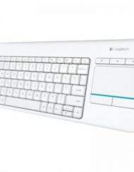 Клавиатура Logitech, Wireless Touch Keyboard K400 Plus, Бяла, 920-007146