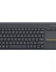Клавиатура Logitech Wireless Touch Keyboard K400 Plus, Черна, 920-007145