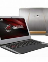 Лаптоп Asus G752VM-GC019T, Intel Core i7-6700HQ, 17.3 инча FullHD IPS AG, 16GB, 1TB + 256GB SSD, Сребрист, 90NB0D61-M01250