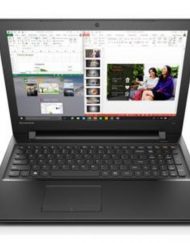 Лаптоп LENOVO 300-15IBR / 80M300LRBM, Intel Celeron N3060, 4GB, 1TB, Черен