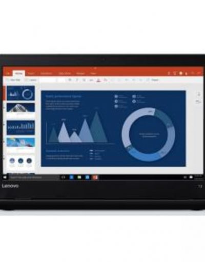 Лаптоп Lenovo ThinkPad 13, Intel Core i3-7100U, 4GB DDR4, 128GB SSD, 13.3 инча HD , Wireless AC, BT, FPR, Черен, 20J10006BM