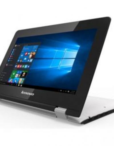 Лаптоп Lenovo Yoga 300 11.6 инча HD IPS Touch N3060 up to 2.48GHz, 4GB, 1TB HDD, HDMI, WiFi, BT, Бял, 80M100RRBM