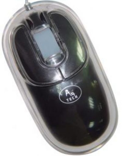 Мишка A4 BW-9 OPT/U-SHAP/WHEEL/BLACK