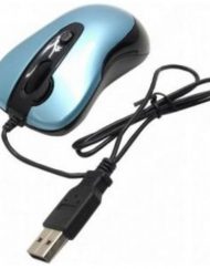 Мишка A4tech N-61FX-3 Жична мини мишка, синя, с прибиращ се кабел - A4-MOUSE-N-61FX-3