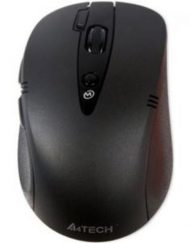 Мишка Безжична V-Track PADLESS мишка G10 -660FL, черна с лазерна показалка ,USB, нано рисивър - A4-MOUSE-G10-660FL