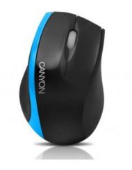 Мишка CANYON CNR-MSO01N (Cable, Optical 800dpi,3 btn,USB), Black/Blue - CNR-MSO01NBL