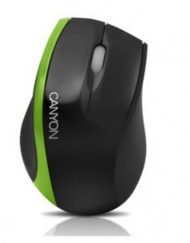 Мишка CANYON CNR-MSO01N (Cable, Optical 800dpi,3 btn,USB), Black/Green - CNR-MSO01NG
