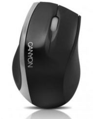 Мишка CANYON CNR-MSO01N (Cable, Optical 800dpi,3 btn,USB), Black/Silver - CNR-MSO01NS