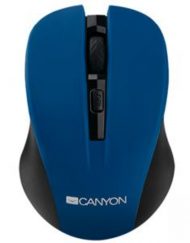 Мишка CANYON, Wireless, Optical 800/ 1000/ 1200 dpi, USB, Синя, CNE-CMSW1BL